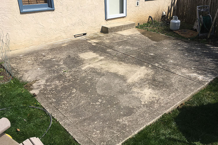 Concrete Cleaning Before