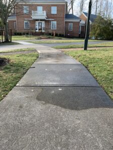 repaired concrete sidewalk