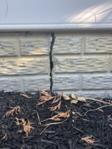 cracked brick